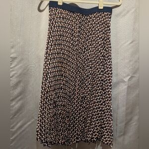 Max Studio Black and Cream A-Line Skirt